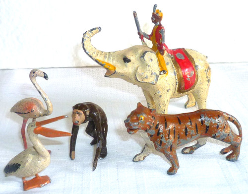 Anciens animaux plomb - 5, peint